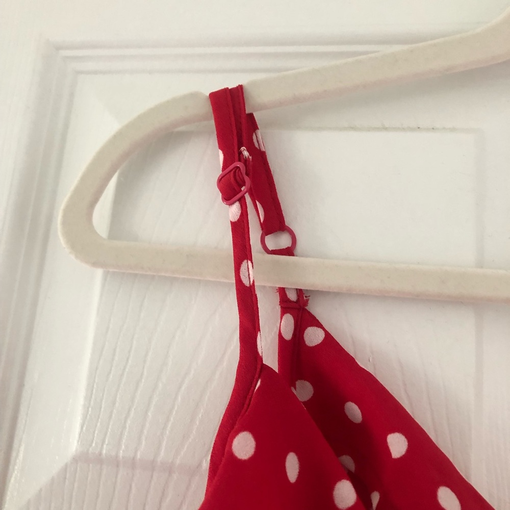 Strappy Spot Ruffle Mini Dress • ASOS - Picture 3 of 5
